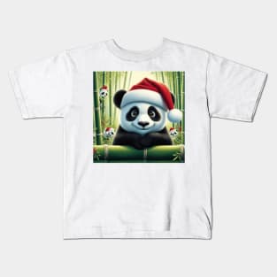 Baby Panda Christmas Kids T-Shirt
